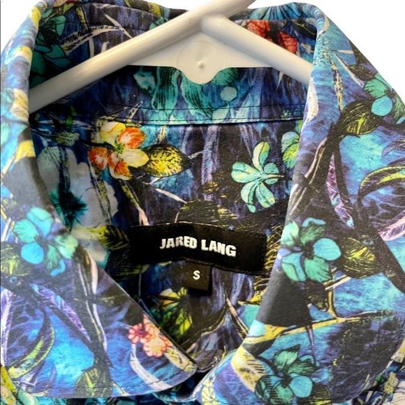 JARED Lang, Short sleeve button up, size small, flower print - Picture 2 of 3